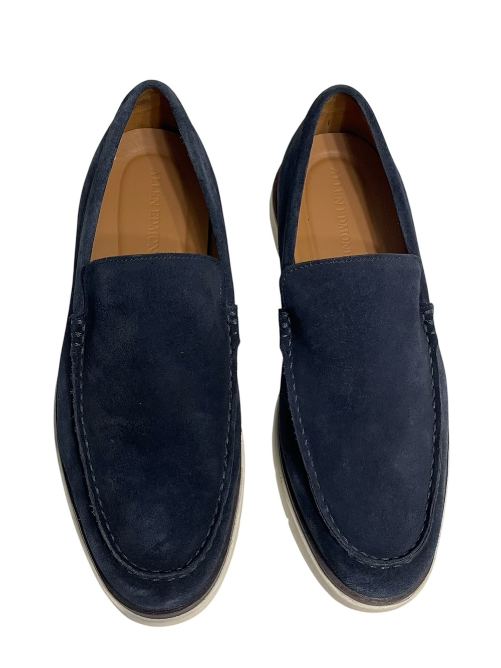Allen Edmonds Men's Navy Suede Slip-On Loafers Keene size 10